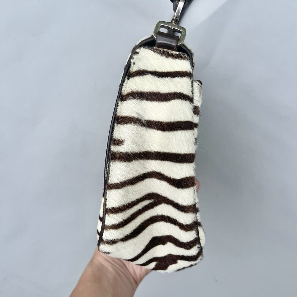 Prada Zebra Print Shoulder Bag - Black and White - Picture 14 of 16